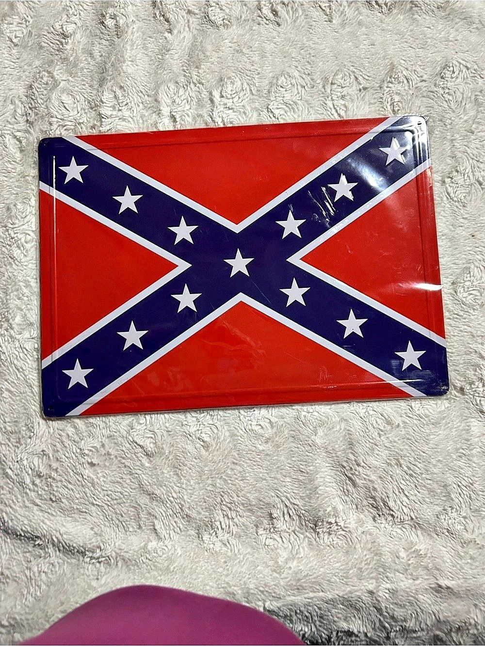 Rebel Flag Decorative Metal Sign New